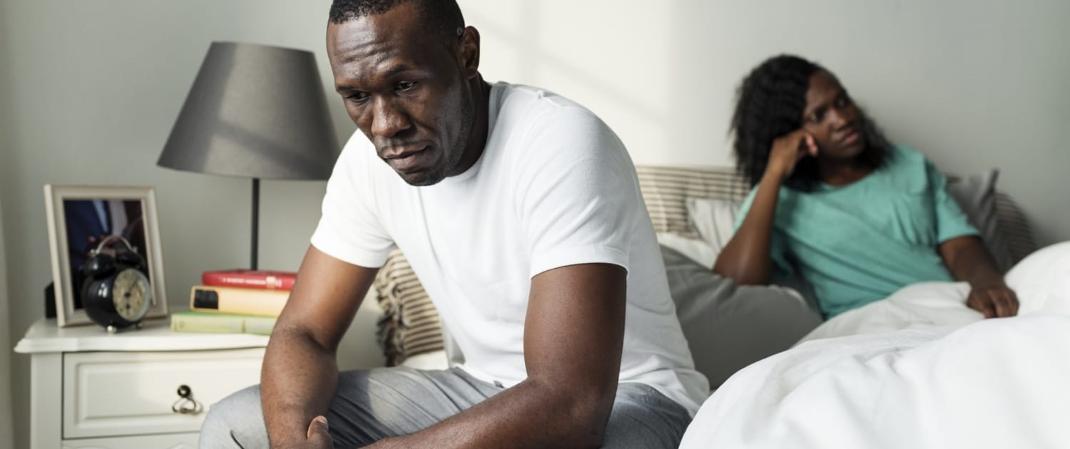 Black couple having an argument